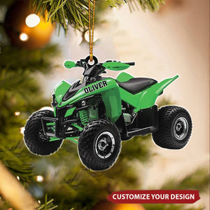 All-Terrain Vehicle - Personalized Christmas Acrylic Ornament, Gifts For Off-Road Vehicle Enthusiasts