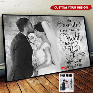 My Favorite Place - Personalized Couple Poster