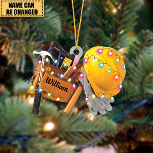 Personalized Mechanic Christmas Ornament 2024, Custom Mechanic Tool Ornament