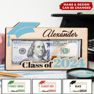 Graduation Money Holder - Personalized Graduation Gift Class of 2024