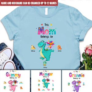 Gift For Grandma - Personalized Dinosaur Shirt