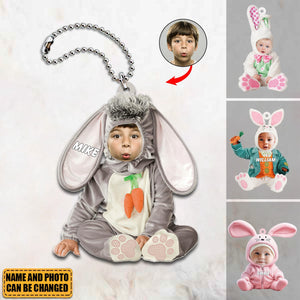 Custom Photo Gifts For Easter Baby Ornament Custom Face Easter Costume