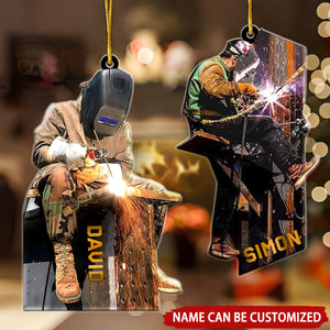 Welder Personalized Ornament, Xmas Tree Decor Gift For Welder