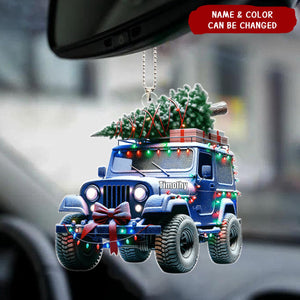 Off-road Christmas Tree Personalized Car Ornament, Christmas Gift For Off-road Lovers