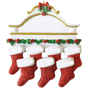 Resin Christmas Socks Family Nameplate Christmas Ornament