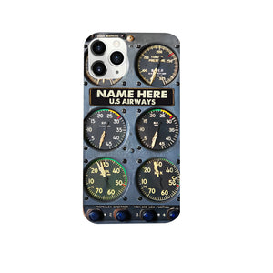 Personalized Flight Instruments Panel Phone Case