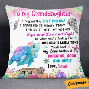 Granddaughter Granddaughter Sea Animals Hug This Pillow