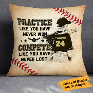 Personalized Love Baseball Pillow