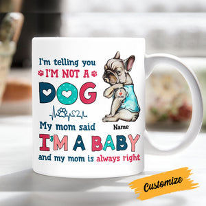 Personalized Dog Mom Baby Mug