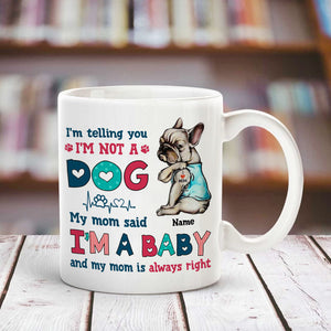 Personalized Dog Mom Baby Mug