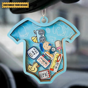 Record Baby's First Moment - Personalized Car Ornament