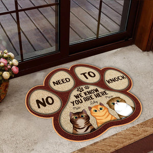 Cat Footprint Personalized Custom Shaped Doormat