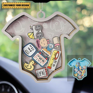 Record Baby's First Moment - Personalized Car Ornament