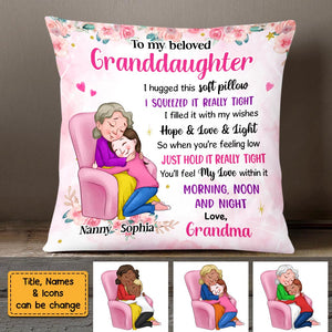 Granddaughter Hug This Pillow