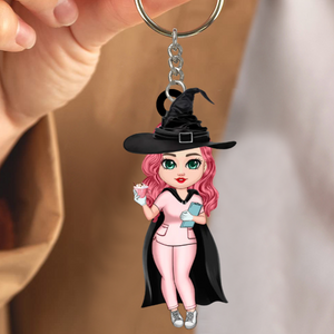 Personalized Halloween Nurse Keychain Gift Idea For Nurse