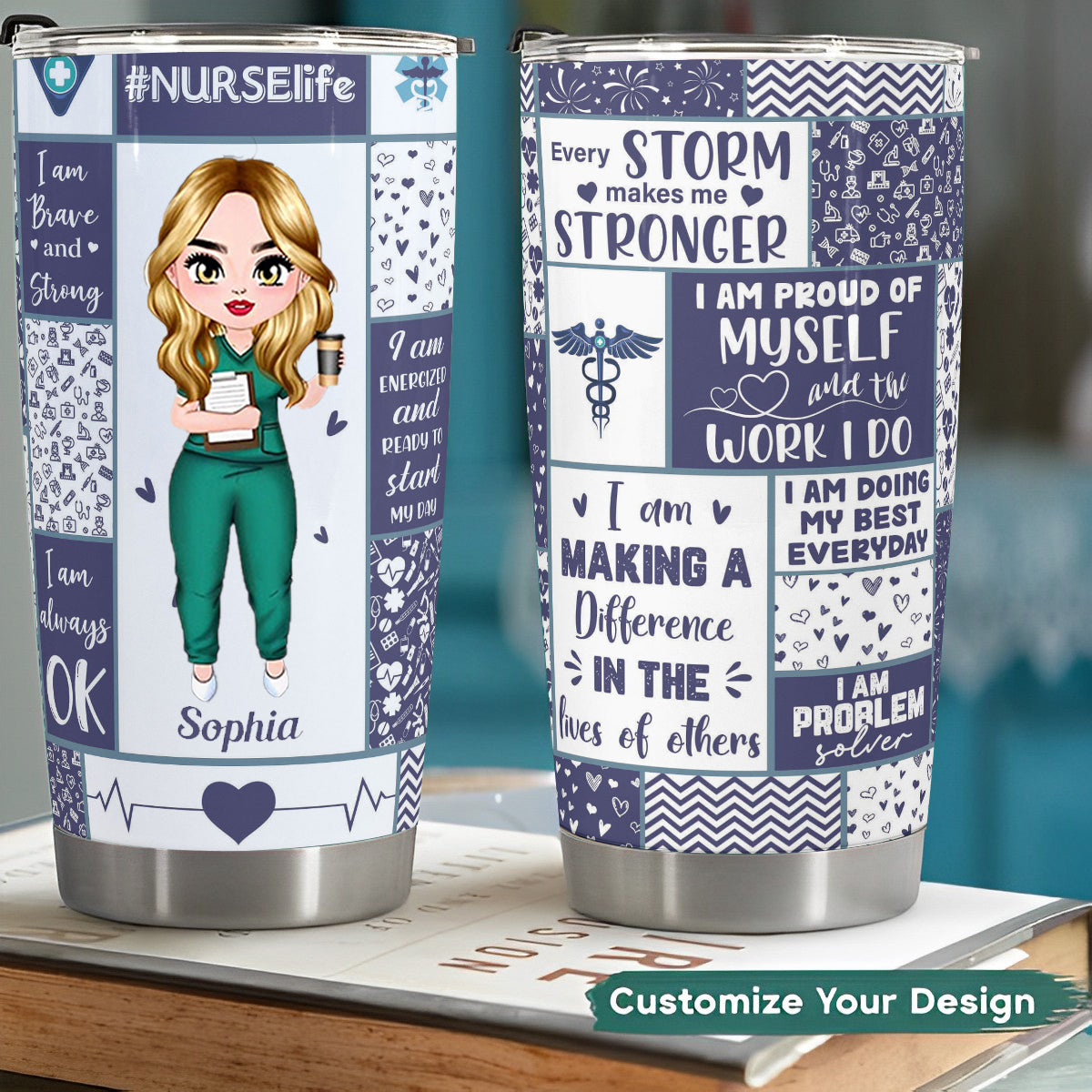 Nurse Affirmations Personalized Tumbler Cup