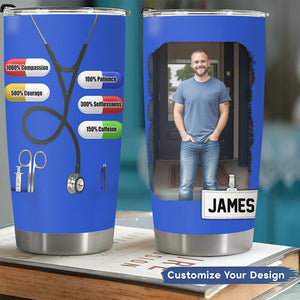 Personalized Tumbler Cup - Gift For Doctor & Nurse - Upload Photo