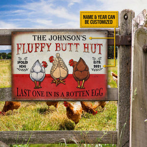 Personalized Chicken Hen House Nuggets Customized Classic Metal Signs