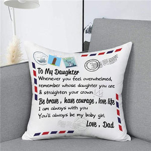 Dad To Daughter - Straighten Your Crown - Pillow Case