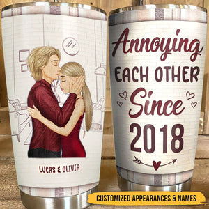 Couple I Love You More The End I Win- Gift For Couple - Personalized Custom Tumbler