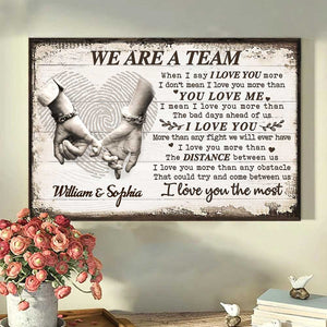 Personalized Horizontal Poster - I Love You More Than Any Fight We Will Ever Have - Gift For Couples