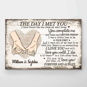 Personalized Horizontal Poster Love You Forever And Always - Gift For Couples, Husband Wife