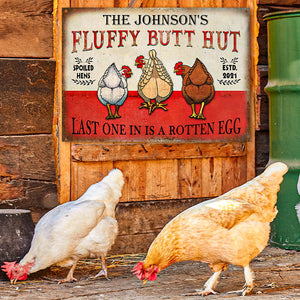 Personalized Chicken Hen House Nuggets Customized Classic Metal Signs