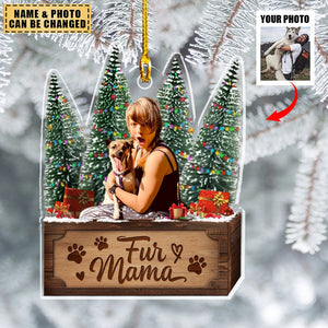 Transparent Ornament - Dog Dad - Custom from Photo