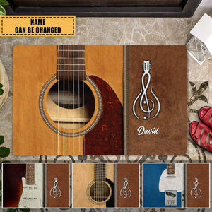 Guitar Personalized Doormat