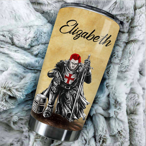 Personalized Man Warrior of God Put On The Full Armor Of God Ephesians 6:10 Tumbler