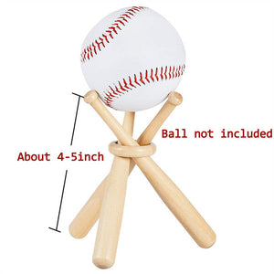 Wooden Baseball Stand Display Holder