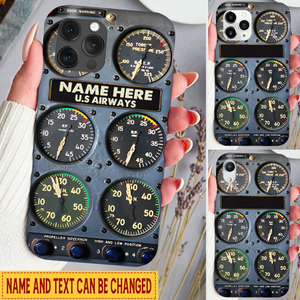 Personalized Flight Instruments Panel Phone Case