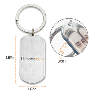 Personalized Keychain,Drive Safe I Love You, Gifts For Him, Custom Photo