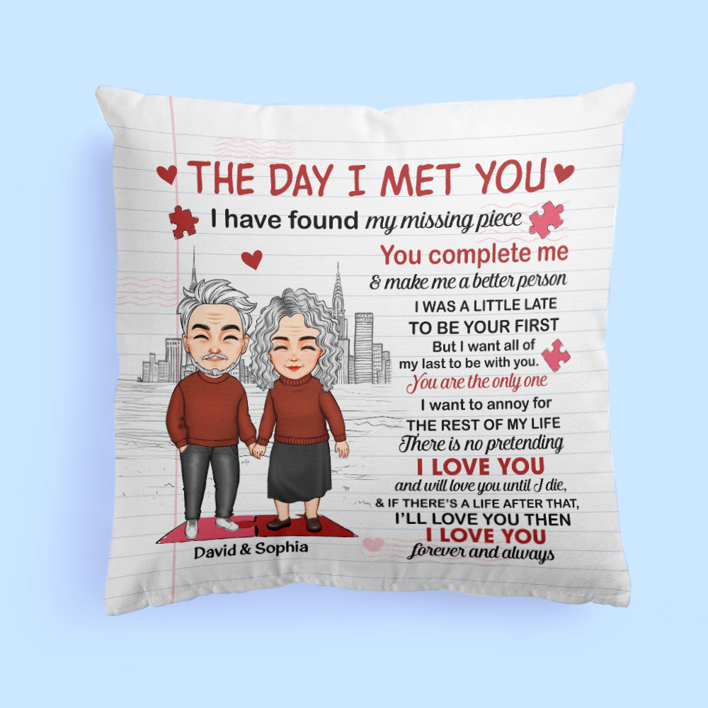 My Missing Piece - Personalized Pillow - Anniversary, Valentine, Christmas, New Year Gift For Couple, Husband, Wife, Lover, Boyfriend, Girlfriend