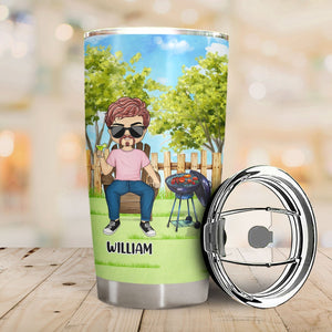 The Legend Has Retired - Retirement Gift - Personalized Custom Tumbler