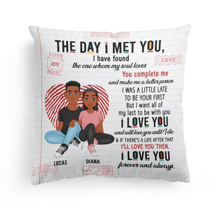 The Day I Met You Couples - Personalized Pillow