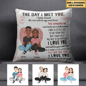 The Day I Met You Couples - Personalized Pillow