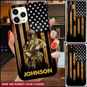 Custom Personalized Veteran Phone Case - Gift Idea For Veteran/ Soldier