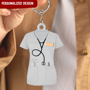 Personalized Nurse Scrubs - Gift For Nurse Acrylic Keychain