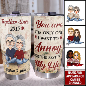 I Love Annoying You - Personalized Tumbler Cup - Christmas Gift For Couple, Husband, Wife