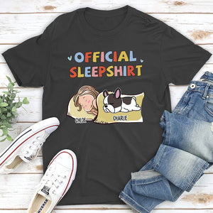 Sleeping Dog Sleepshirt 2 - Personalized Custom Unisex T-shirt