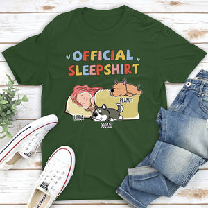 Sleeping Dog Sleepshirt 2 - Personalized Custom Unisex T-shirt