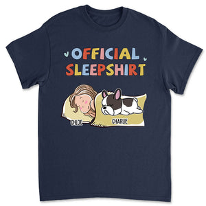 Sleeping Dog Sleepshirt 2 - Personalized Custom Unisex T-shirt