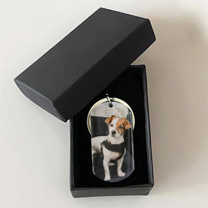 Personalized Dog Memorial Keychain – Once By My Side Forever In My Heart